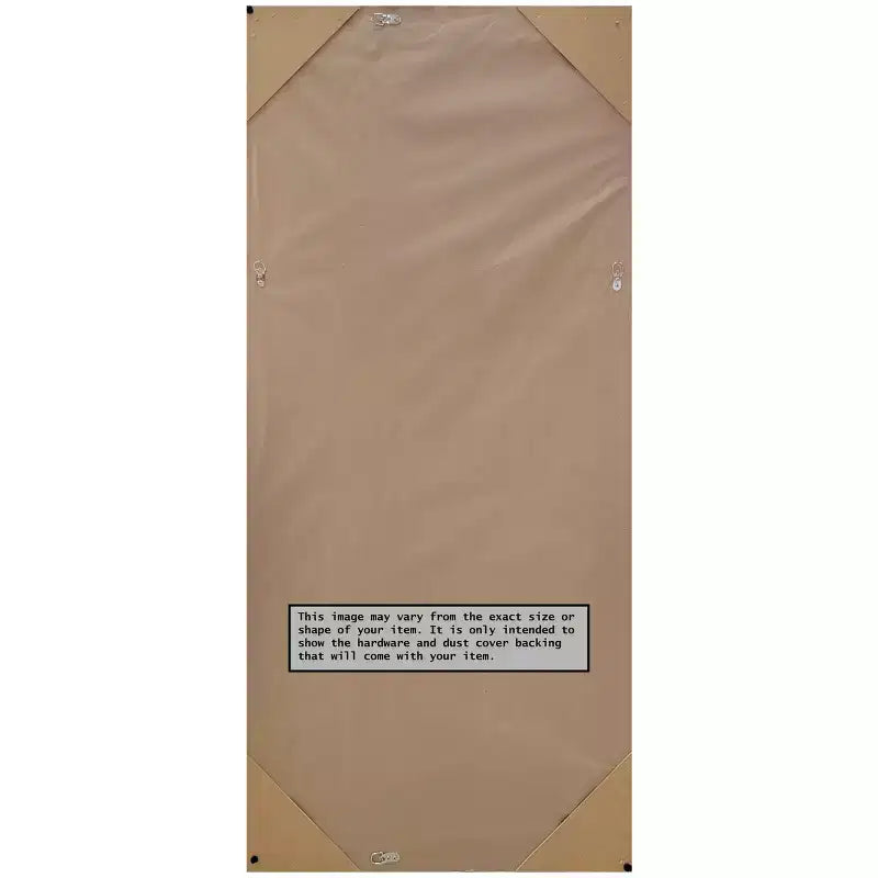 28" x 64" Wedge Framed Full Length Floor/Leaner Mirror White -: Modern Style, Polystyrene Frame, Wall Mount