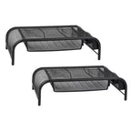 Monitor Stand, Ventilated Laptop Riser, Paper Tray, Office, Metal Mesh, 20"L x 11.5"W x 5.5"H, Black