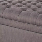 Modern Storage Bench with Large Storage Capacity, Storage Ottoman with Padding Seat, Ottoman Foot Rest for Living Room