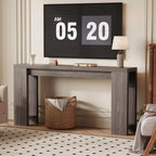 70.9 Entryway Console Table, Wooden Narrow Long Sofa Table, Rectangular Behind Couch Table for Living Room Hallway Entrance