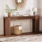 70.9 Entryway Console Table, Wooden Narrow Long Sofa Table, Rectangular Behind Couch Table for Living Room Hallway Entrance
