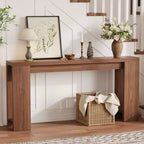 70.9 Entryway Console Table, Wooden Narrow Long Sofa Table, Rectangular Behind Couch Table for Living Room Hallway Entrance