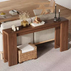 70.9 Entryway Console Table, Wooden Narrow Long Sofa Table, Rectangular Behind Couch Table for Living Room Hallway Entrance