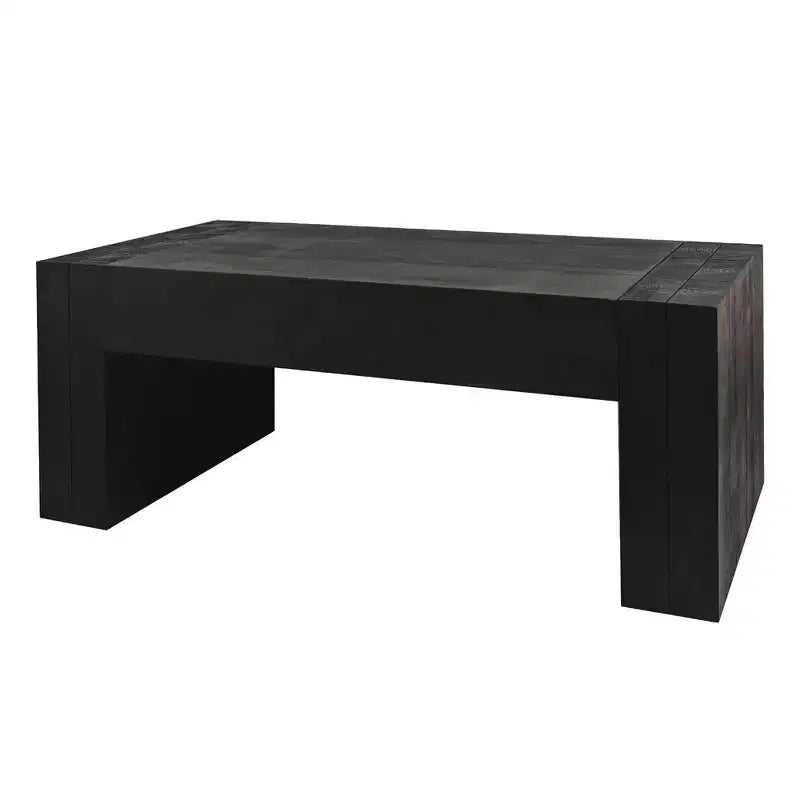 Coffee TableRectangular Contemporary Side Table with Tree Ring Pattern DesignVersatile Accent End Table Tea Table for Living Room and Kitchen