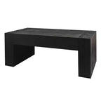 Coffee TableRectangular Contemporary Side Table with Tree Ring Pattern DesignVersatile Accent End Table Tea Table for Living Room and Kitchen
