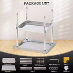 30 x 24 Inch Stainless Steel Work Table with Lower Shelf