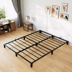8 Inch King Size Metal Bed Frame, Low Profile Platform with Sturdy Mattress Foundation, Noise Free Easy Assembly, No Box Spring Needed