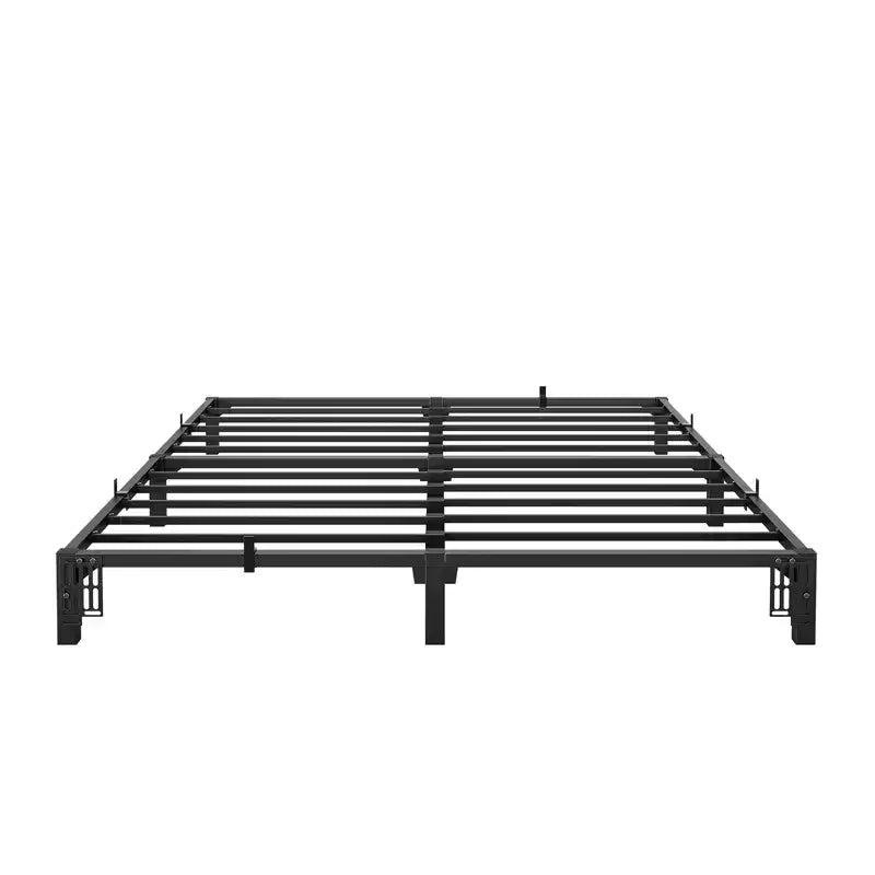 8 Inch King Size Metal Bed Frame, Low Profile Platform with Sturdy Mattress Foundation, Noise Free Easy Assembly, No Box Spring Needed