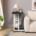 Mobile Adjustable Desk for Bedside or Dorm, 80x40cm Laptop, Study, and Dining Table for Home or Bedroom