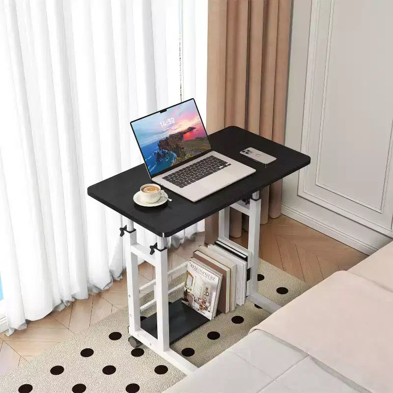 Mobile Adjustable Desk for Bedside or Dorm, 80x40cm Laptop, Study, and Dining Table for Home or Bedroom