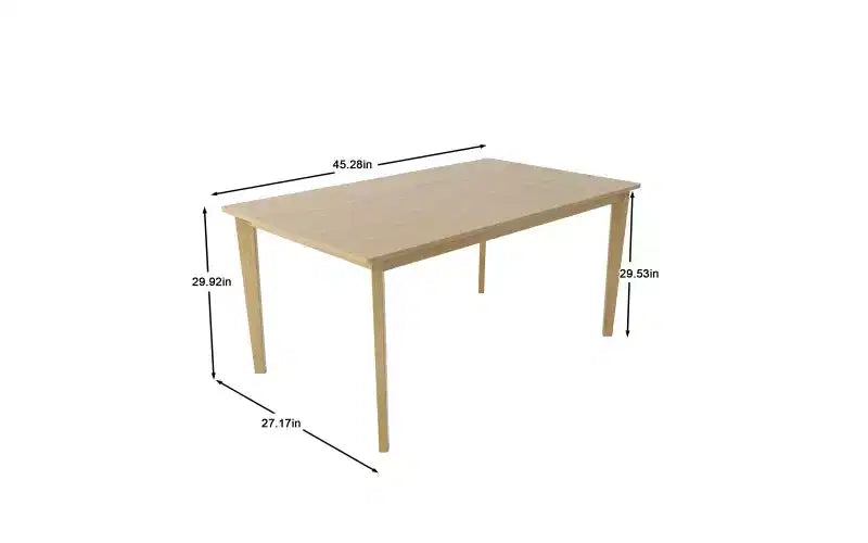 49 Rectangle Kitchen Table for 4-6,Minimalist Dining Table with Wood Frame,Multifunctional Dining Room Table for Office,Living Room