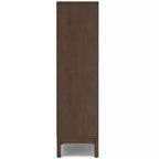 SOLID HARDWOOD 66 inch x 24 inch Mid Century Modern 5 Shelf Bookcase