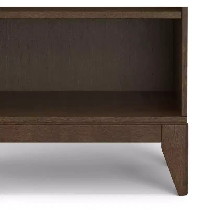 SOLID HARDWOOD 66 inch x 24 inch Mid Century Modern 5 Shelf Bookcase
