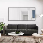 71x32 Black Framed Oversized Floor Mirror Full Length Mirror