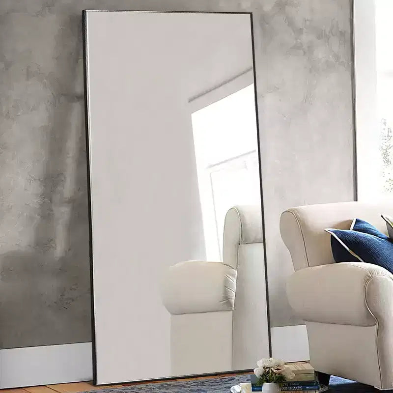 71x32 Black Framed Oversized Floor Mirror Full Length Mirror