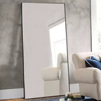 71x32 Black Framed Oversized Floor Mirror Full Length Mirror