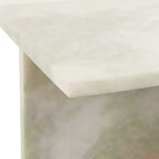 Table d'appoint élégante, table latérale ou petite table de chevet pour décoration intérieure - table d'appoint carrée en marbre parfaite pour chambre ou salon