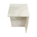 Table d'appoint élégante, table latérale ou petite table de chevet pour décoration intérieure - table d'appoint carrée en marbre parfaite pour chambre ou salon