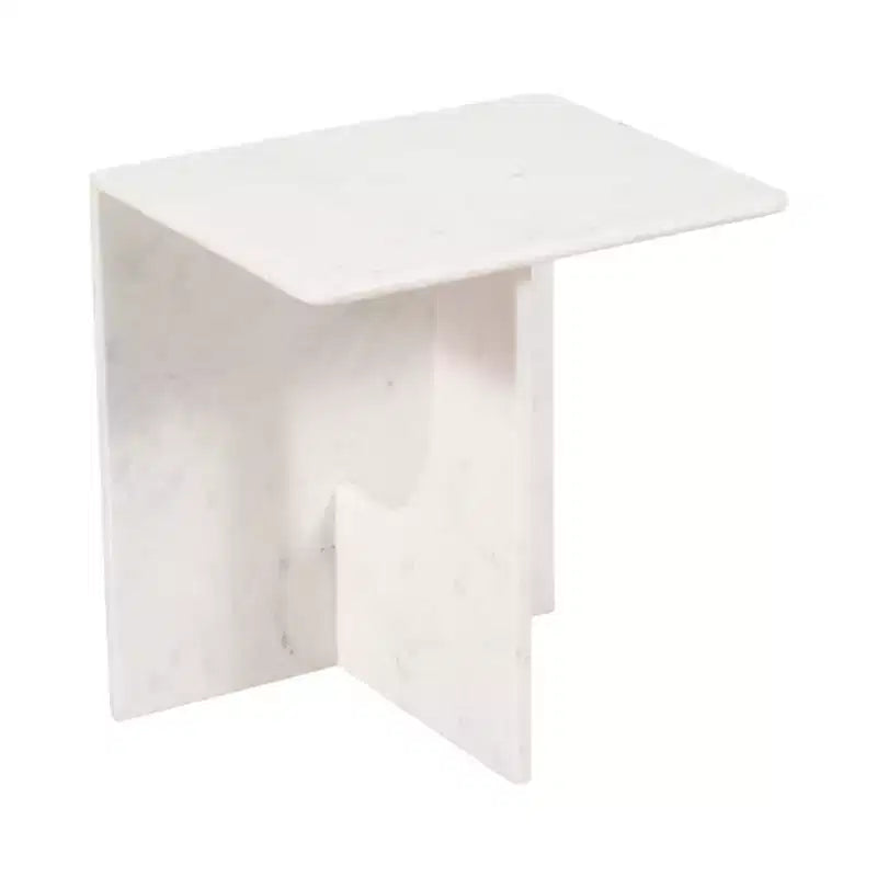 Table d'appoint élégante, table latérale ou petite table de chevet pour décoration intérieure - table d'appoint carrée en marbre parfaite pour chambre ou salon