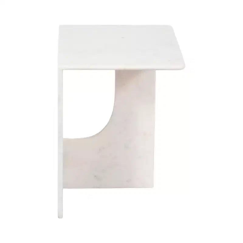 Table d'appoint élégante, table latérale ou petite table de chevet pour décoration intérieure - table d'appoint carrée en marbre parfaite pour chambre ou salon