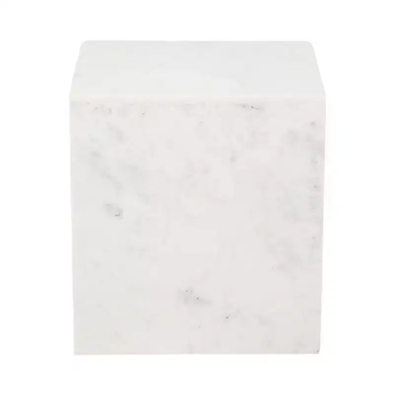 Table d'appoint élégante, table latérale ou petite table de chevet pour décoration intérieure - table d'appoint carrée en marbre parfaite pour chambre ou salon