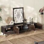 78 Mid Century Modern TV Stand for 65+ Inch TVs, TV Console with Storage Cabinets for Living Room, Entertainment Center Storage