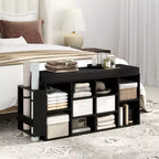 Shoe Storage Bench w/Umbrella StandPadded Seat Adjustable & Removable Shelves