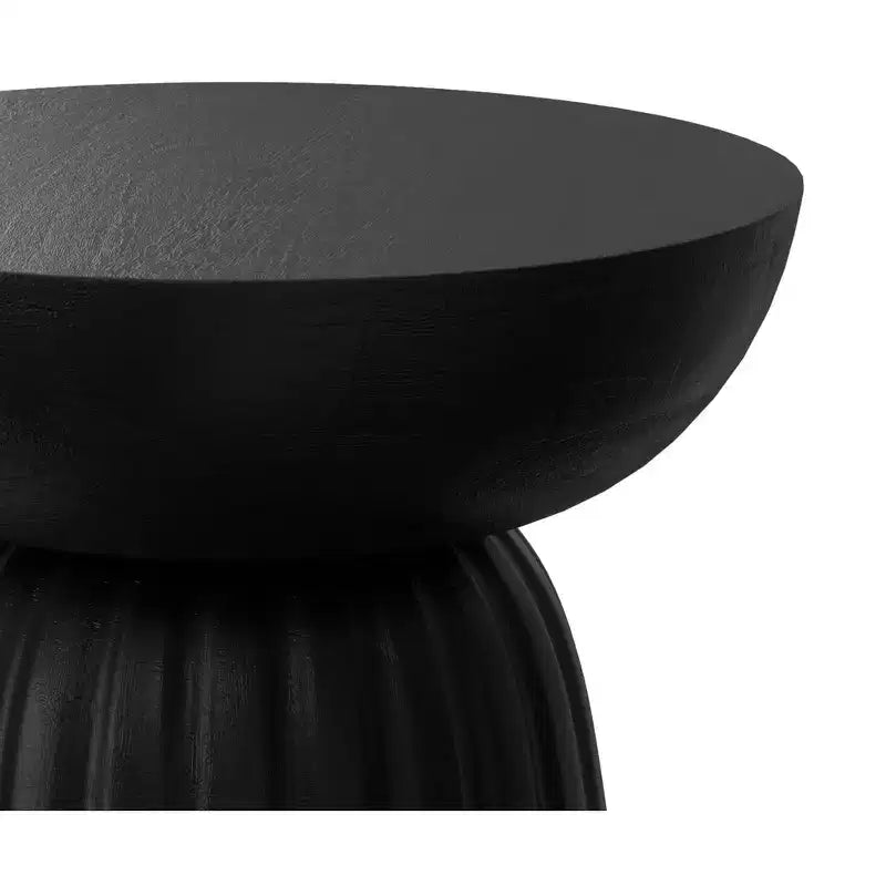 13 inch Wide Solid Mango Contemporary Stripe Accent Table