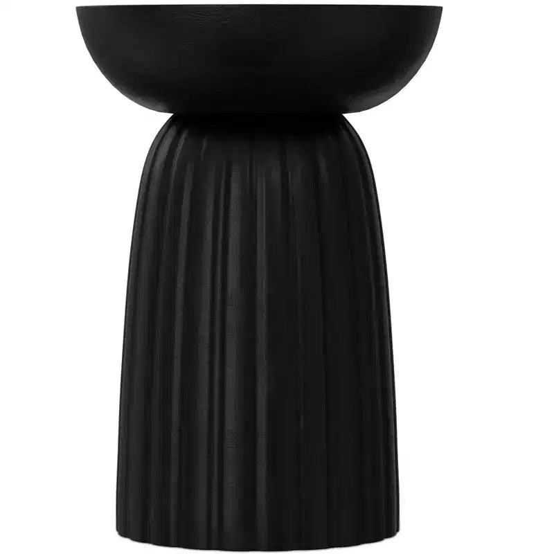 13 inch Wide Solid Mango Contemporary Stripe Accent Table