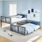 Twin Over Twin Wood Bunk Bed for Kids' Room