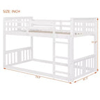 Twin Over Twin Wood Bunk Bed for Kids' Room
