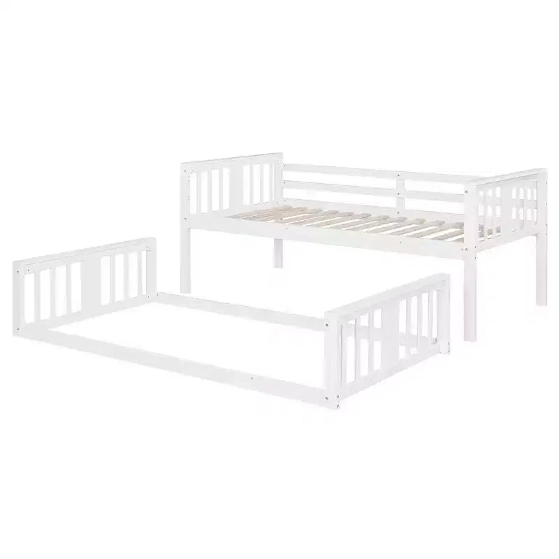 Twin Over Twin Wood Bunk Bed for Kids' Room