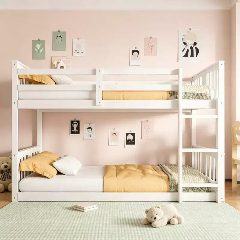 Twin Over Twin Wood Bunk Bed for Kids' Room