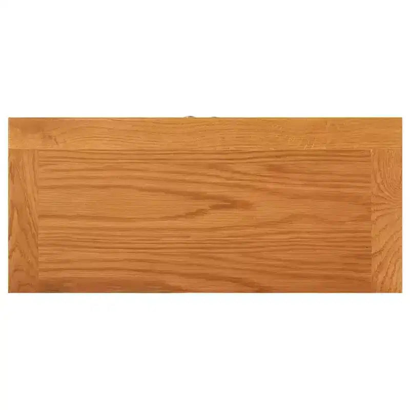 Storage Cabinet Light Oak Solid Oak Wood, MDF Veneer Medium