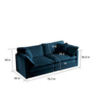 Conjunto de sofá de chenilla de 3 piezas con cojines para los brazos y cojines decorativos; incluye 2 sillones y un sofá de 2 plazas