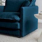Conjunto de sofá de chenilla de 3 piezas con cojines para los brazos y cojines decorativos; incluye 2 sillones y un sofá de 2 plazas