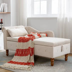 Chaise longue de terciopelo para interior con cojín
