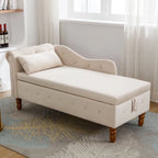 Chaise longue de terciopelo para interior con cojín