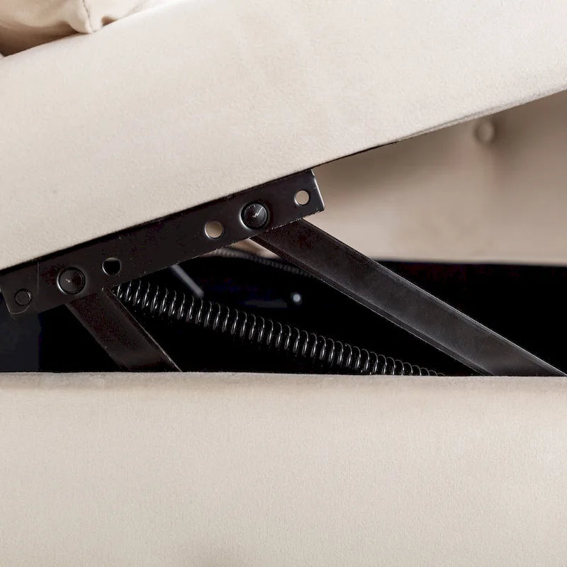 Chaise longue de terciopelo para interior con cojín