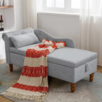 Chaise longue de terciopelo para interior con cojín