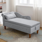 Chaise longue de terciopelo para interior con cojín