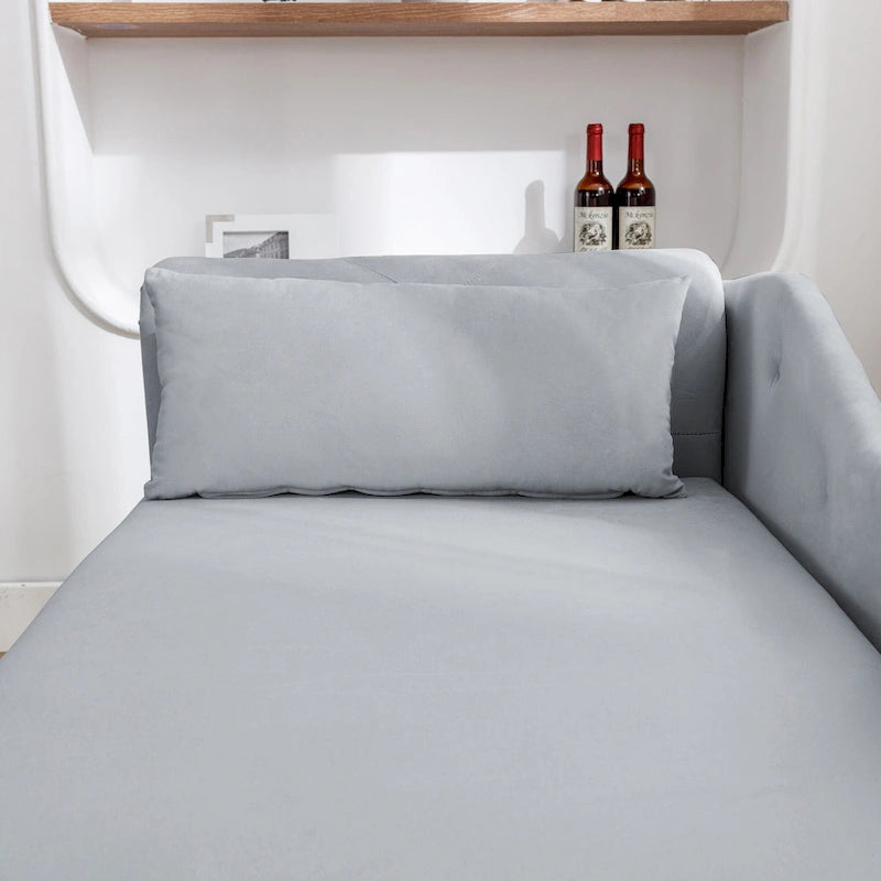Chaise longue de terciopelo para interior con cojín