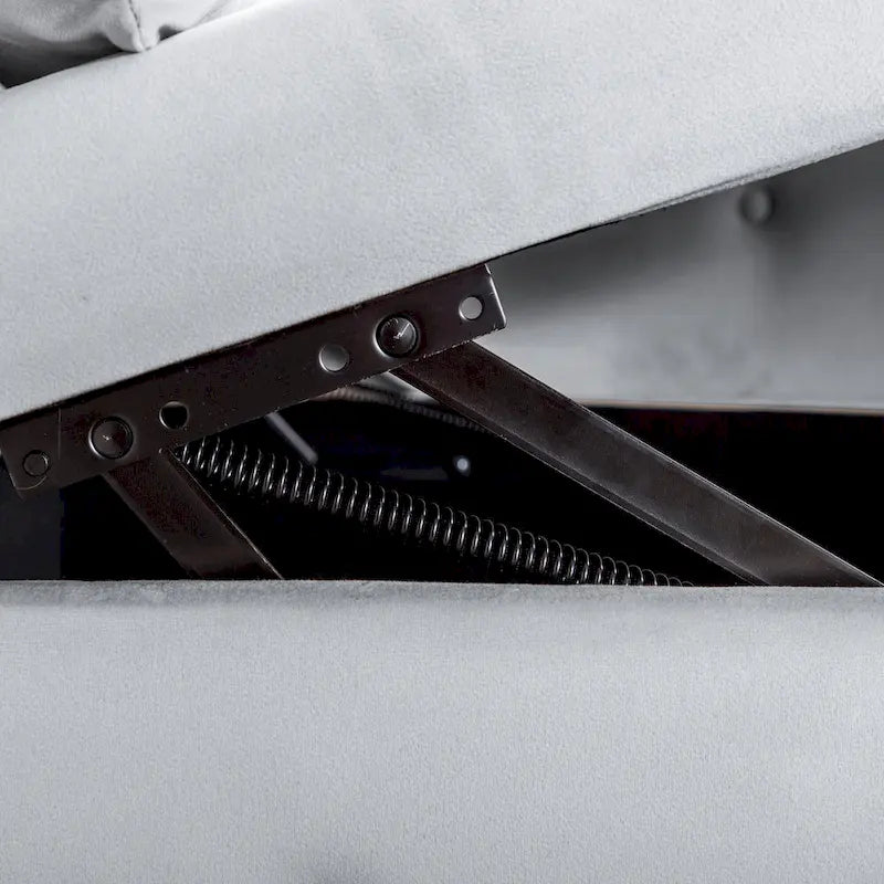 Chaise longue de terciopelo para interior con cojín