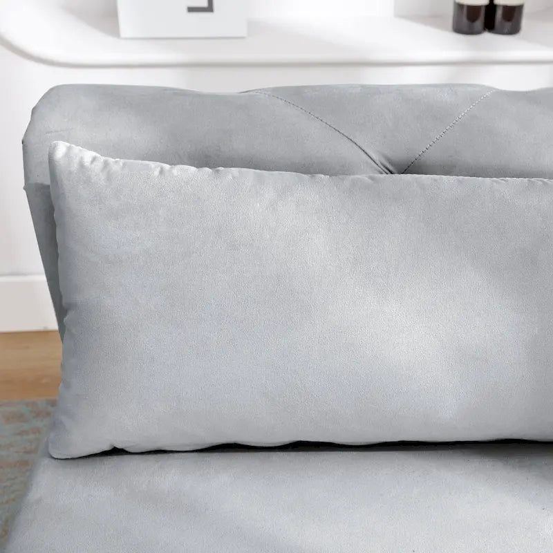 Chaise longue de terciopelo para interior con cojín