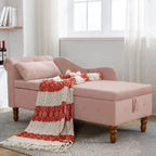 Chaise longue de terciopelo para interior con cojín
