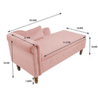 Chaise longue de terciopelo para interior con cojín