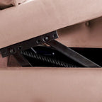 Chaise longue de terciopelo para interior con cojín