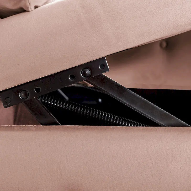 Chaise longue de terciopelo para interior con cojín