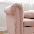 Chaise longue de terciopelo para interior con cojín