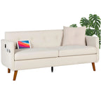 Moderne tweezitsbank van 65 inch met 2 USB-oplaadpoorten